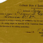 Permission for Confederate soldier