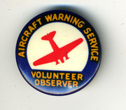 Aircraft Warning Service Volunteer Observer Pin 